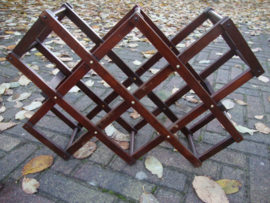Vintage houten wijnrek - VERKOCHT