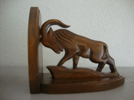 Vintage boekensteunen steenbok - VERKOCHT