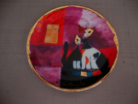 Porseleinen schaaltjes poes - kat - Goebel - R. Wachtmeister - VERKOCHT