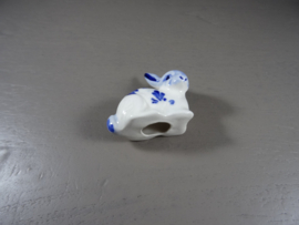 Letterbak figuurtje - Delfts blauw - konijn - VERKOCHT