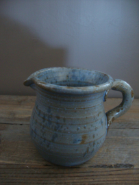 Blauw aardewerk kannetje - kruikje - VERKOCHT