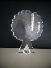 Solifleur glas - 1 bloem vaasje - vintage - dik glas Scandinavisch