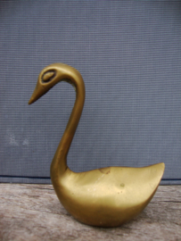 Beeldje koperen zwaan - VERKOCHT