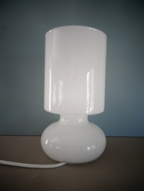 Vintage Ikea Lykta mushroom design lamp - wit glas - VERKOCHT