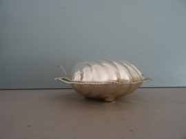 Schaaltje - schelp - zilverkleurig - VERKOCHT