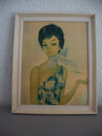 Vintage schilderijtje - prent - VERKOCHT