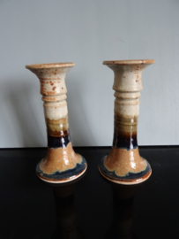 Set kandelaren - keramiek - VERKOCHT
