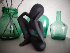Beeldje abstract - hout