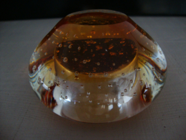 Waxinelicht - glas met bubbels - VERKOCHT