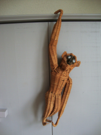 Vintage hangaap - aap riet - rotan - VERKOCHT