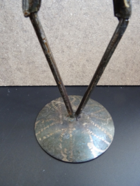 Metalen hert - vintage - VERKOCHT
