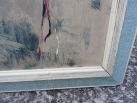 Vintage schilderij - prent - paard - paarden - VERKOCHT