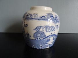Engelse gemberpot - blauw/wit - VERKOCHT