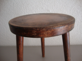 Houten krukje - decoratief - VERKOCHT