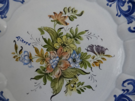 Wandbord bloemen - Paint a la main - handbeschilderd - VERKOCHT