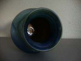 Keramiek vaas - blauw - VERKOCHT