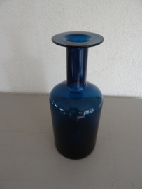 Blauwe vaas - glas - VERKOCHT