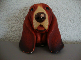 Vintage wanddecoratie - hond - kop - VERKOCHT