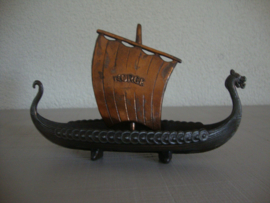 Noors schip metaal - vikingschip - VERKOCHT