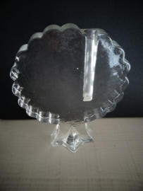 Solifleur glas - 1 bloem vaasje - vintage - dik glas Scandinavisch