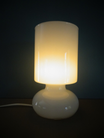 Vintage Ikea Lykta mushroom design lamp - wit glas - VERKOCHT