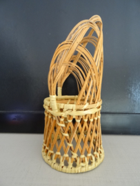 Rotan stoeltje - miniatuur - vintage - VERKOCHT