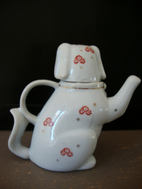 Vintage theepotje - kindertheepotje - hondje - VERKOCHT