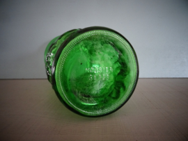 Vaas - groen glas - Hosier glas - vintage - VERKOCHT