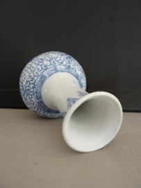 Chinees vaasje - blauw/wit - VERKOCHT