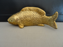 Vis - goud-/koperkleur - aardewerk - VERKOCHT