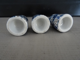 Mini kandelaars - Blauw wit - VERKOCHT