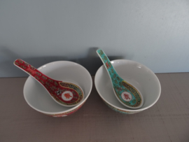 Chinese rijstkom - roze - VERKOCHT
