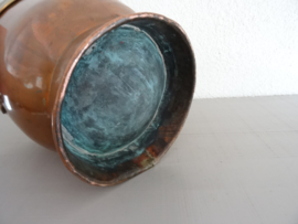 Koperen of messing pot - bloempot - VERKOCHT