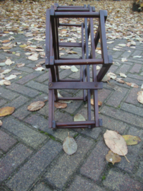 Vintage houten wijnrek - VERKOCHT