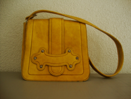Vintage tas - geel - VERKOCHT