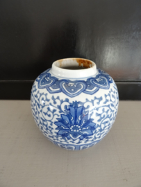 Gemberpot Chinees - blauw/wit - VERKOCHT