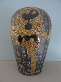 Grote vaas - Chinees - bruin - VERKOCHT