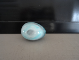 Marmeren ei - blauw - VERKOCHT