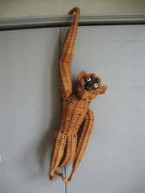 Vintage hangaap - aap riet - rotan - VERKOCHT