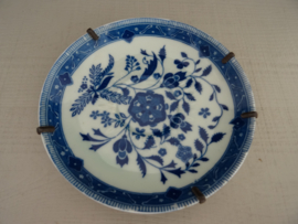 Twee blauw/witte schoteltjes - VERKOCHT