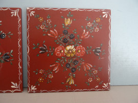 Tegels - bloemen - volkskunst - VERKOCHT