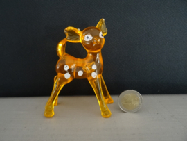 Vintage hertje - Oranje - Lucite Fawn - VERKOCHT