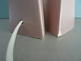Vintage lamp - tafellamp - roze - VERKOCHT