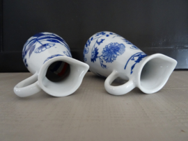 Kannetjes - vaasjes - blauw/wit - VERKOCHT