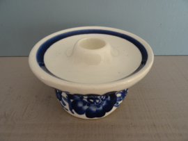 Kandelaar blauw/wit - VERKOCHT