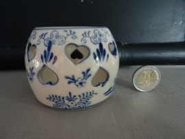 Waxinelichtjes Delfts blauw - set van 2 - Handpainted - VERKOCHT