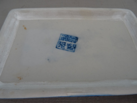 Chinees dekseldoosje - blauw/wit - VERKOCHT