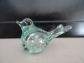 Glazen vogeltje - beeldje - VERKOCHT
