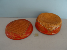 Chinese mandjes -  lak - VERKOCHT