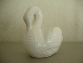 Vintage (bloem)potje zwaan - VERKOCHT